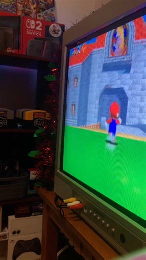 Playing Mario 64 #nostalgia #chill #mario #n64 #nintendo #90s