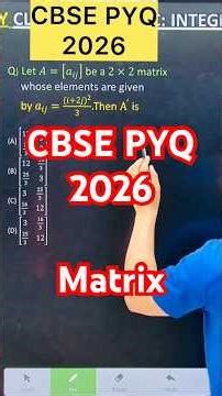 Q) Let 𝐴=[𝑎_𝑖𝑗 ] be a 2×2 matrix whose elements are given by 𝑎_𝑖𝑗=((𝑖+2𝑗)^2)/3.Then A^′ is