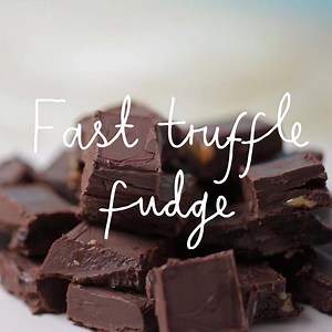 Easiest-ever chocolate fudge! DISCOVER MORE: http://www.bbcgoodfood.com/howto/guide/hack-recipes | Good Food