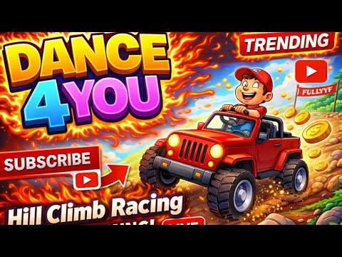 Hill Climb Racing Live Gameplay 🏁🏁 !! #hcr #hcr2 #hillclimb @dance_44_you