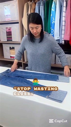 “This Simple Jeans Folding Hack Saves Closet Space and Keeps Denim Wrinkle-Free”