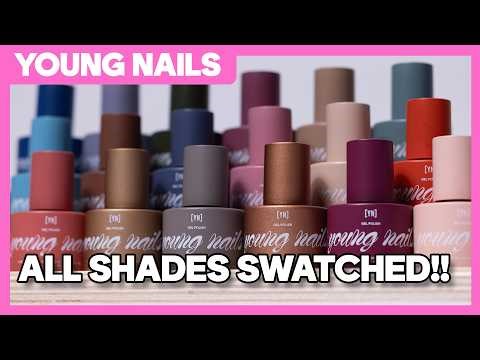 ALL Young Nails Gel Polish Colors SWATCHED!