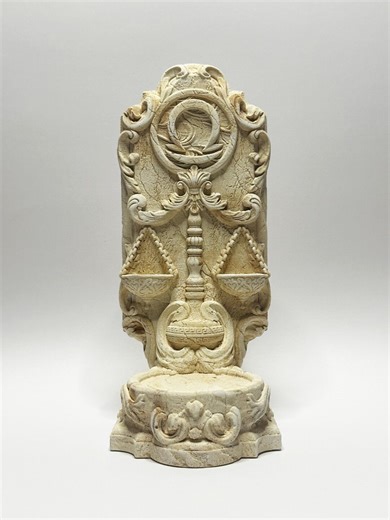 Libra Zodiac Candle Holder, Stone Ceramic Astrology Decor, Celestial Stand, Zodiac Air Sign - Etsy