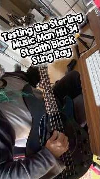 I tested the Sterling Music Man HH 34 Stealth Black Stingray.