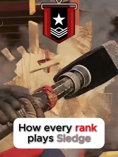 How Every Rank Plays Sledge in Rainbow Six Siege
