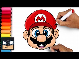 How To Draw Super Mario for Beginners - Videos For Kids