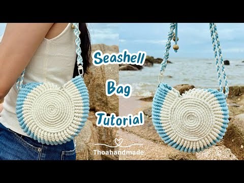 [Macrame Shell Bag] Hướng dẫn làm túi vỏ sò Macrame đeo vai | Macrame Seashell Bag Tutorial