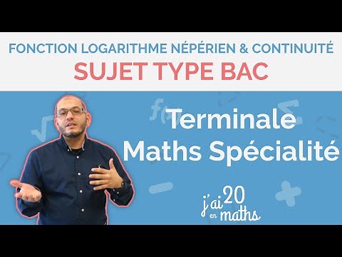 Baccalaureate-type subject - Natural logarithm function and continuity - Terminale Maths Spécialité