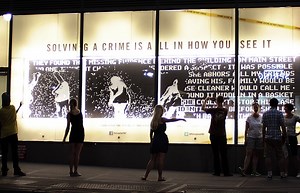 Interactive Electromagnetic Dot Matrix Display by Breakfast