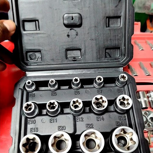 14-piece E-Torx socket set | external Torx socket set
