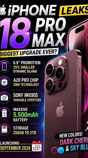 iPhone 18 Kab Launch Hoga? Full Details & Latest Leaks 2026iPhone 18 Launch Date Revealed#iphone18