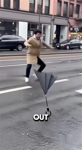 Man Running After His Umbrella Funniest Chase Ever😂
