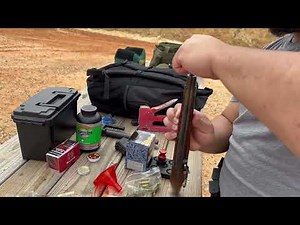 Loading a black powder Percussion Cap Pistol