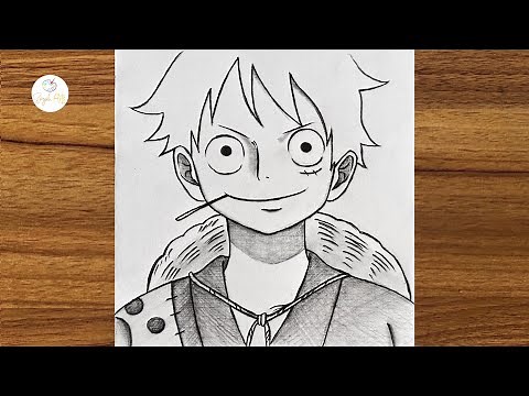 How to draw Monkey D. Luffy || Best anime drawing tutorial || Easy drawing ideas for beginners