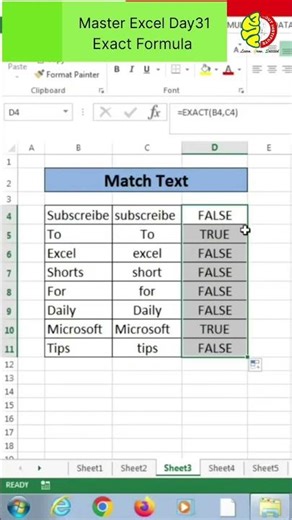 I Finally Mastered the Exact Formula#excel #shorts #education