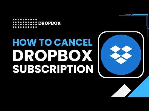 How to cancel Dropbox subscription