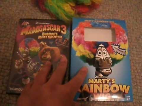 Madagascar 3: Europe's Most Wanted - DVD + Rainbow Wig Unboxing!!! (Plus Shout-Out)