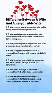 Difference between a wife and a responsible wife… | Quick Life Lessons