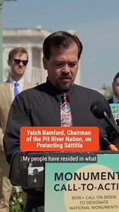 As Yatch Bamford (Chairman of the Pit River Nation) said, the Pit River Tribe is urging President Biden and California’s elected leaders to protect Sáttítla in the Medicine Lake Highlands because of its profound cultural importance. #ProtectSáttítla #ProtectMedicineLakeHighlands #MonumentsForAll | Monuments For All