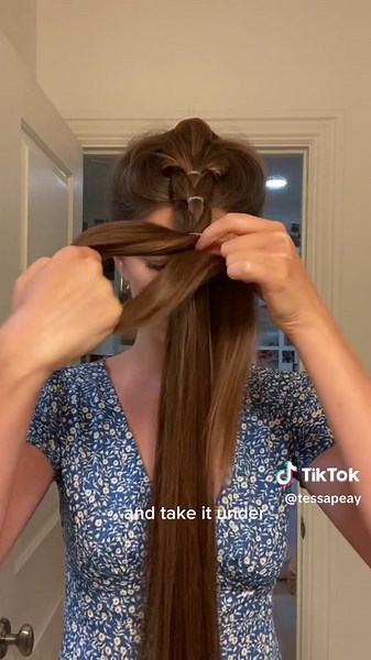 Easy Dragon Braid Hairstyle Tutorial by @TessaPeay