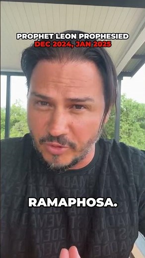 Prophecy regarding President Cyril Ramaphosa FULFILLED!