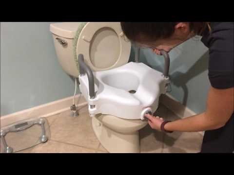 locking raised toilet seat