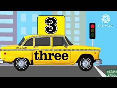 NYC Taxi Cabs Teaching Kids Numbers 1 to 10 - Learning Number Counting for Children