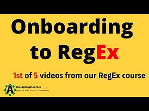 5 videos from RegEx course: #1 Using RegEx101