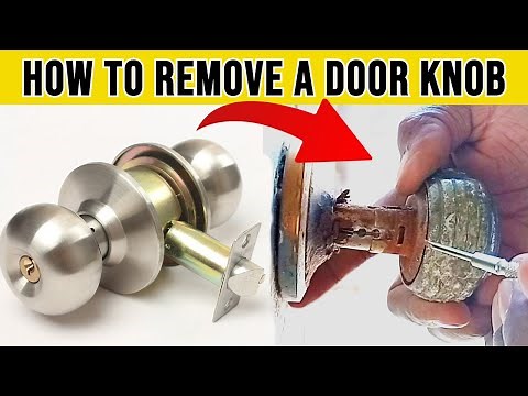 How To Remove And Replace A Door Knob Without Visible Screws || Cylindrical Lock || Round door lock