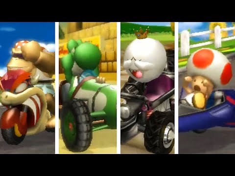 Mario Kart Wii - All Characters Losing Animations