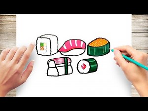 How to Draw Sushi #JapaneseFood