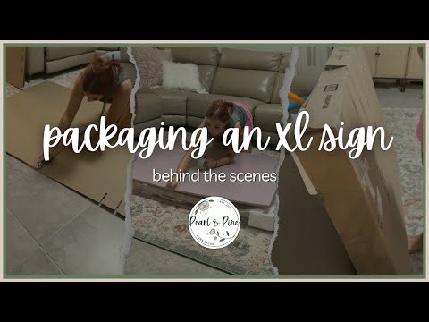 DIY Shipping Box for an XL Wood Sign | My Process
