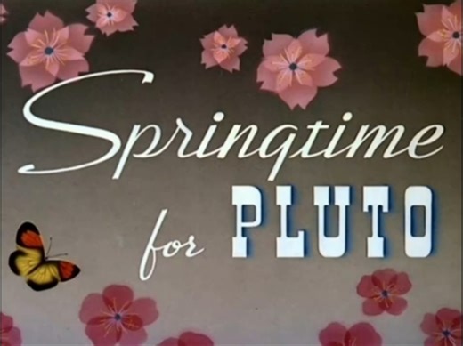 迪士尼动画布鲁托布鲁托的春日时光 Springtime for Pluto.1944.重制版标题卡第一版