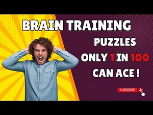 Brain Training Puzzles: Only 1 in 100 Can Ace!
