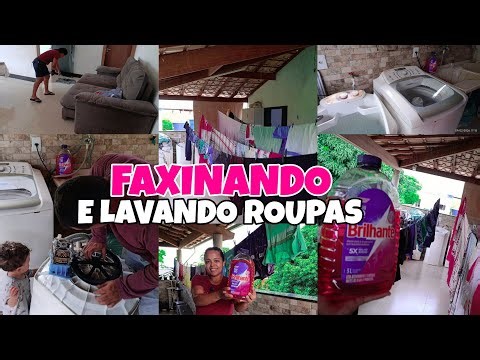 LAVANDO ROUPAS COM SABÃO LÍQUIDO BRILHANTE💖|FAXINA NA CASA|DEIXEI TUDO BRILHANDO #donadecasa 
