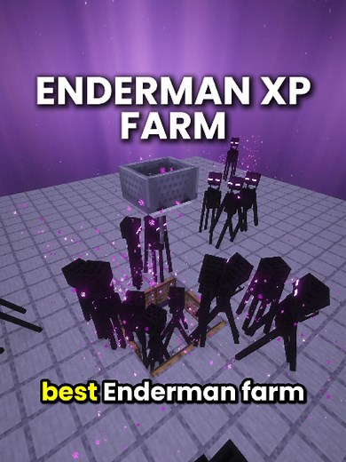 Minecraft Enderman XP Farm! #minecrafttutorial #minecraftfarm #minecraftbuilding #Minecraft #english
