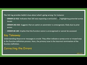 How to Properly Use User Defined Functions in SAS