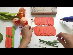 Crepe paper flower kit - Unboxing the tulip paper flower kit