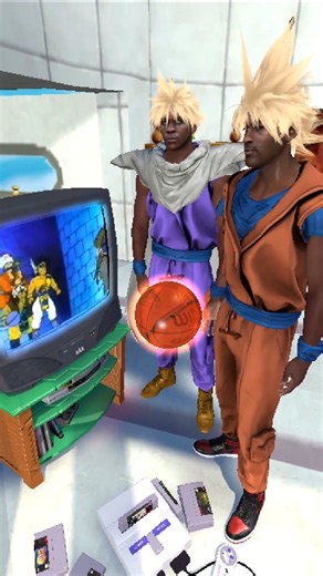 zachx.gif on Instagram: "Dragon Ball: Gohan Edwards and Goku Jordan training in the Hyperbolic Time Chamber 🐉🏀 @saveroomlofi music 💎🎵 #dragonballz #michaeljordan #anthonyedwards #shinrawave #corecore #zachgif"