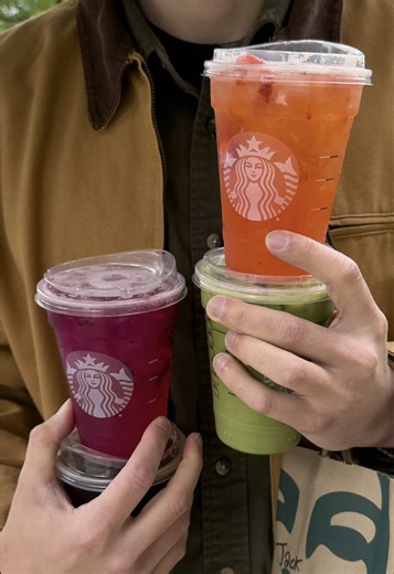 something tells me he’s done this before | Trying The Chai Latte Starbucks