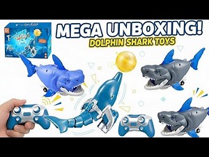 Unboxing ROBOT SHARK vs RC DOLPHIN! 🦈🐬 Battle of the Deep Sea Toys! (Must See!) ASMR