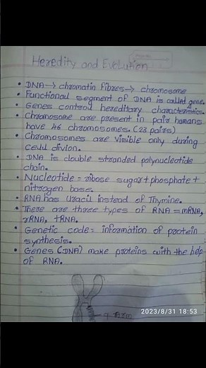 10th standard science part 2 chapter 1. Heredity and Evolution Notes