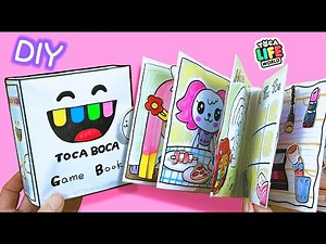 (Tutorial) 8 Toca Boca Gaming Book / Paper Games book DIY #fun #asmr #종이놀이