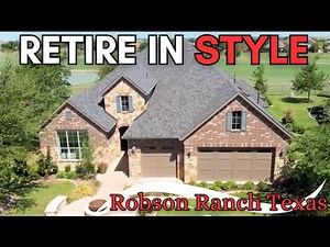 Robson Ranch Texas: Tour the Avalon Plan Model Home in Denton Texas just outside of Dallas Texas