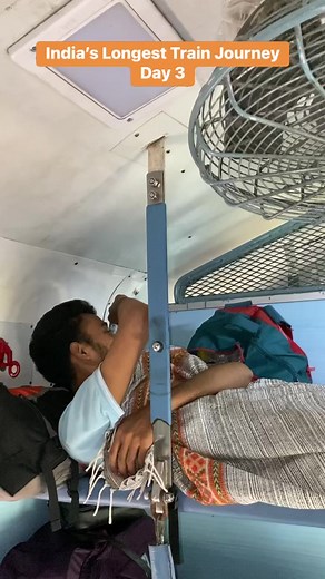 India’s longest train journey , Day 3 #train #travel #vlog | travelerram