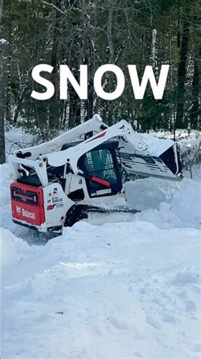 Snow Plowing with Skid Steer