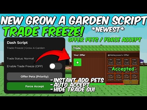 New Grow A Garden Script Trade Freeze | Trade Update 💱 | Pastebin Link 📜 | Keyless Latest 💥👀 |