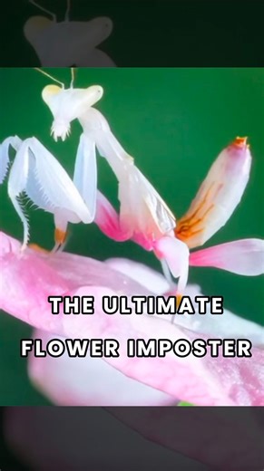 The Orchid Mantis: Nature’s Most Beautiful Predator #OrchidMantis #WildlifeFacts #EducationalReels | cryptic critters