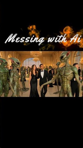 Messing with Ai #funny #ai | Aliens Ball