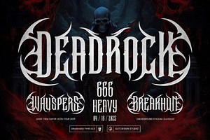 Drughard Typeface – Premium Gothic Display Font | Dark, Sinister & Detailed | Perfect for Horror, Metal Bands, Fantasy Branding - Etsy